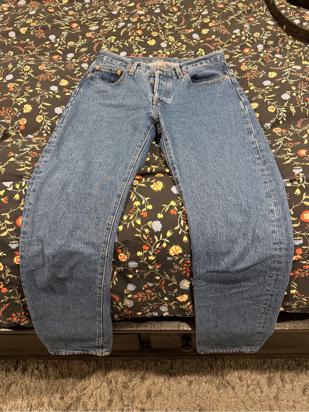 Levi's Straight Leg Light Blue Denim Jeans